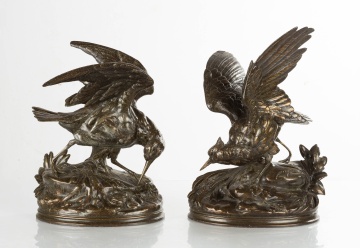 Two Bird Sculptures, After Alphonse Alexandre Arson (1822-1882)