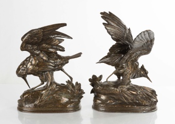 Two Bird Sculptures, After Alphonse Alexandre Arson (1822-1882)