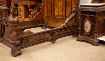 Rare & Impressive American Neo-Grec Bedroom Set, Attributed to Gustave Herter (1830-1898)