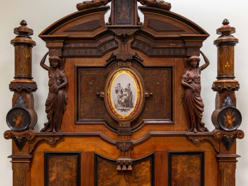 Rare & Impressive American Neo-Grec Bedroom Set, Attributed to Gustave Herter (1830-1898)