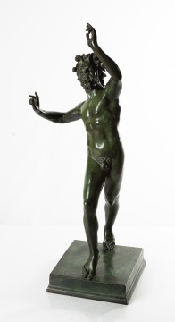 Grand Tour Bronze Sculpture of Dancing Faun