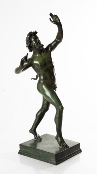 Grand Tour Bronze Sculpture of Dancing Faun