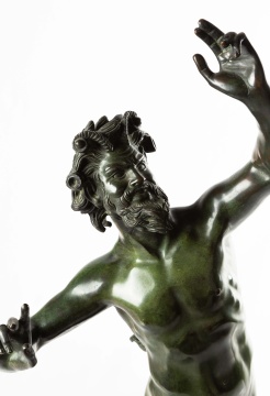 Grand Tour Bronze Sculpture of Dancing Faun