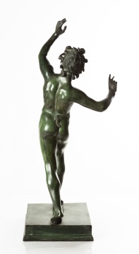 Grand Tour Bronze Sculpture of Dancing Faun