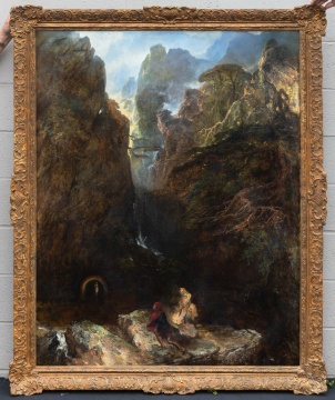 19th Century Romantic Landscape, Unsigned