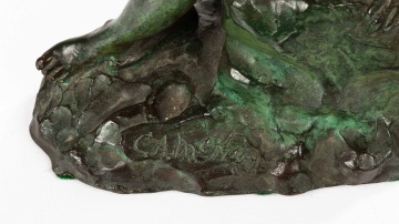 C. A. McKay, Bronze Sculpture of a Seated Woman