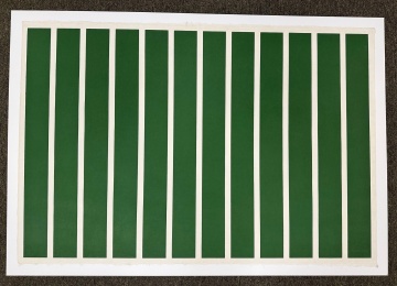 Four Donald Judd (American, 1928-1994) Untitled [Earth Green Vertical], 1991