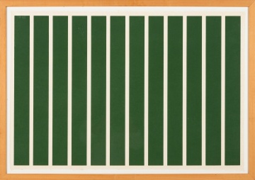 Four Donald Judd (American, 1928-1994) Untitled [Earth Green Vertical], 1991