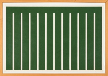 Four Donald Judd (American, 1928-1994) Untitled [Earth Green Vertical], 1991