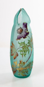 Rare Emile Galle (French, 1846-1904) Anemone Vase