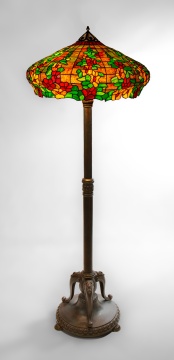 Rare Handel Hollyhock Floor Lamp