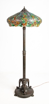 Rare Handel Hollyhock Floor Lamp