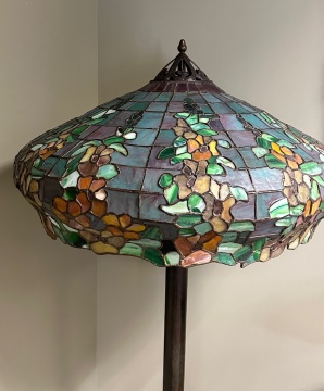 Rare Handel Hollyhock Floor Lamp