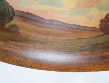 Handel Reverse Painted Landscape Lamp