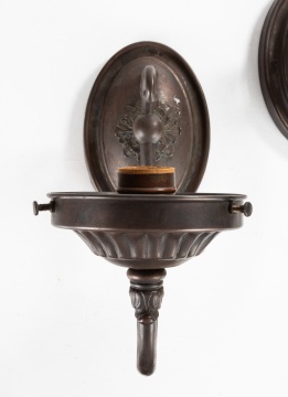 Pair of Handel Sconces with an Extra Shade