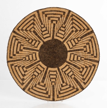 Native American Nine-Petal Squash Pima Tray, by Eva Miguel