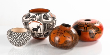 Painted Acoma Pots and Gourds