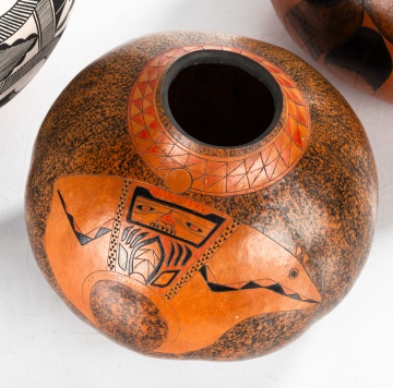 Painted Acoma Pots and Gourds