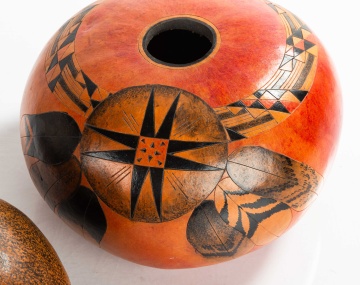 Painted Acoma Pots and Gourds