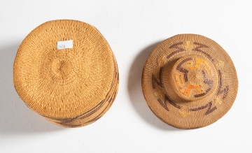 Northwest Coast Tlingit Rattle Top Basket