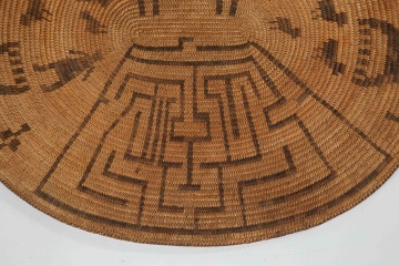 Rare Native American Pima Figural Basket Tray