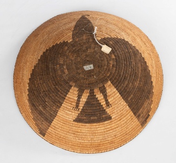 Native American Pima Bowl / Basket Tray with Condor