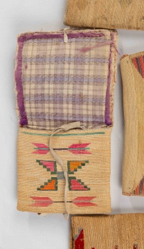 Four Nez Perce (Plateau) Corn Husk Bags