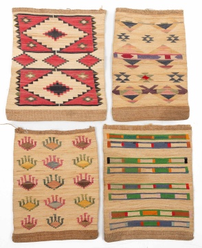 Four Nez Perce (Plateau) Corn Husk Bags