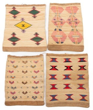 Four Nez Perce (Plateau) Corn Husk Bags