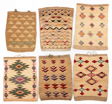 Six Nez Perce (Plateau) Corn Husk Bags