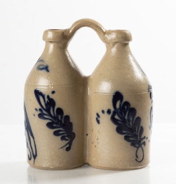 George P. Flagg Stoneware Presentation Double Jug