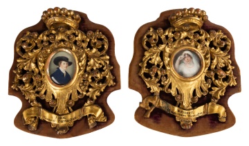 Viscount & Viscountess Torrington Miniature Portraits