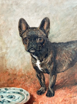 Two Boston Terrier Dog Portraits, Attributed to John Emms (British, 1843-1912)