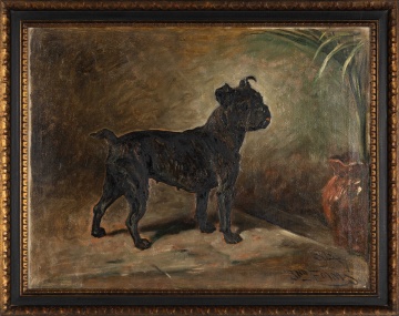 Two Boston Terrier Dog Portraits, Attributed to John Emms (British, 1843-1912)