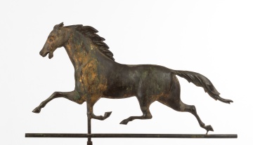 Copper Running Horse Weathervane