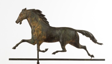 Copper Running Horse Weathervane