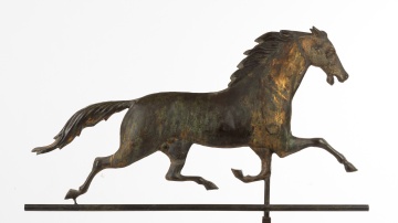 Copper Running Horse Weathervane