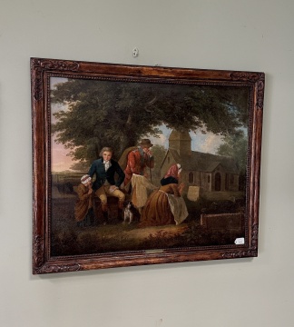 Francis Wheatley (English, 1747-1801) Country Church Scene