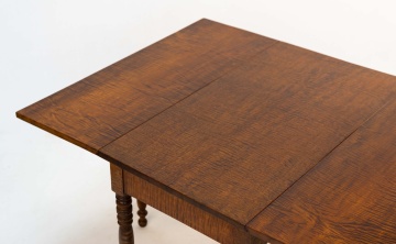 Country Sheraton Tiger Maple Drop Leaf Table