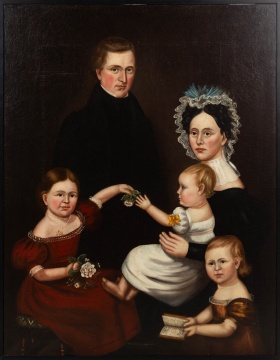 Attributed to Philip Boss (American, 19th Century) Family Portrait