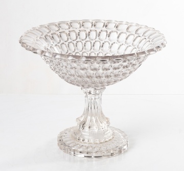 19th Century Thumbprint Centerpiece Compote