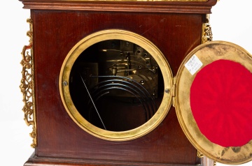 French Mahogany and Gilt Brass Mantle Clock