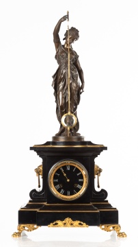 French Figural Mystery Clock, Attributed to Guilmet