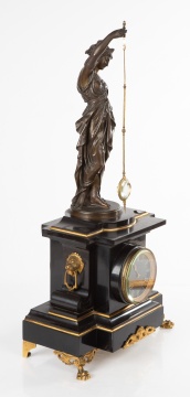 French Figural Mystery Clock, Attributed to Guilmet