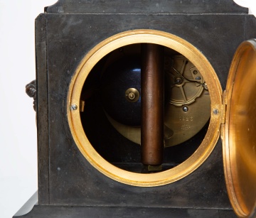 French Figural Mystery Clock, Attributed to Guilmet