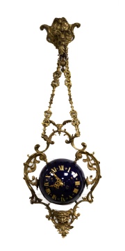 Unusual French Hanging Orb Clock