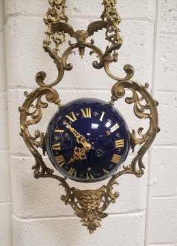 Unusual French Hanging Orb Clock