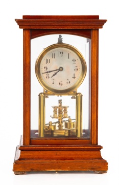 Gustav Becker Box Skeleton Clock