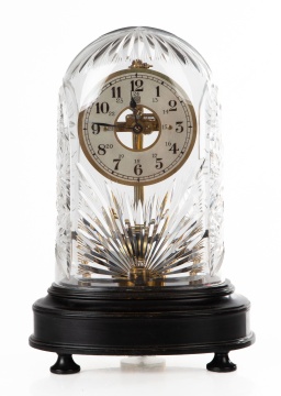 Bulle Electric Shelf Clock with Cut Crystal Dome