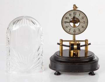 Bulle Electric Shelf Clock with Cut Crystal Dome